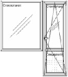 Балконный блок ПВХ (металлопластиковая дверь с окном)
